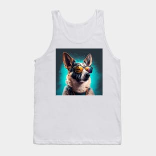 Dog in Cool Sunglasses Tank Top